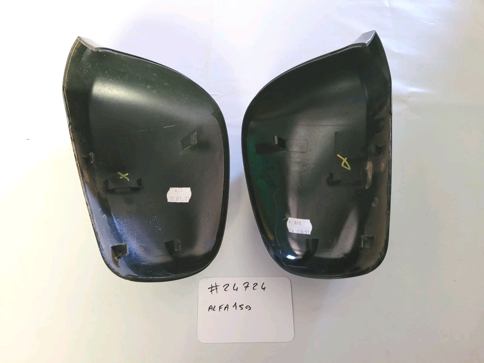 Coques Rétroviseurs 156046510 156046512 Noir Metal Alfa Roméo 159  2011  #24724