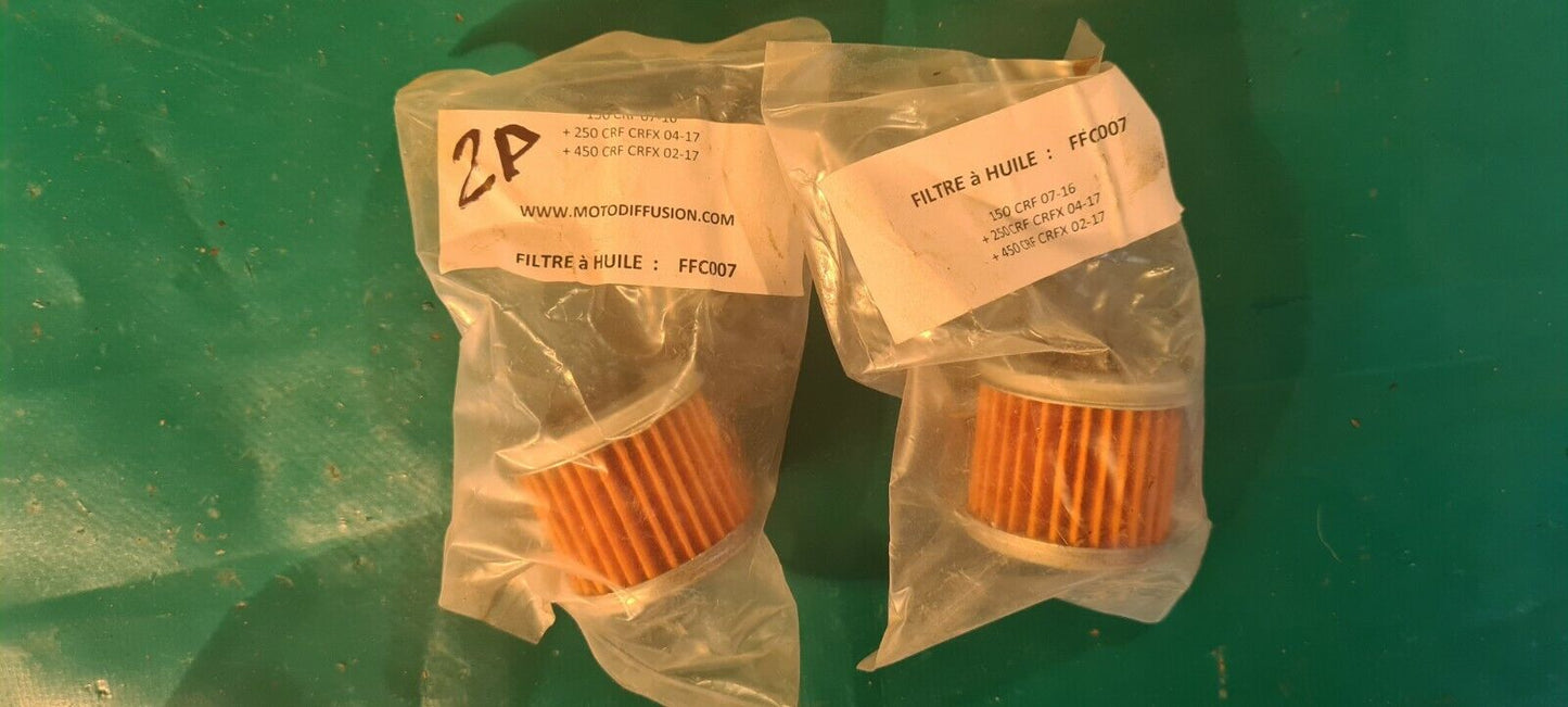 Paire de Filtre huile 250 450 crf 150crf    Honda voir photo pour annees (jo 2P)