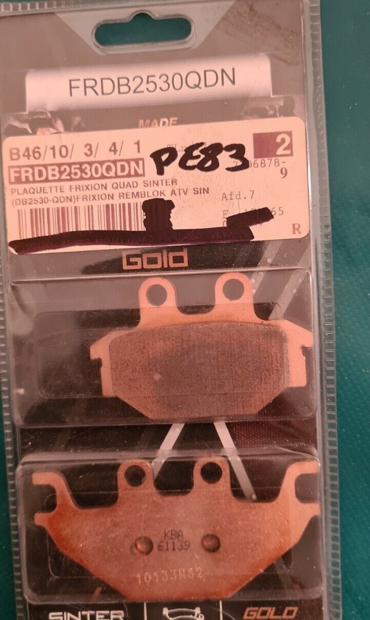 Plaquettes de freins adly kymco ... voir fiche détail sur photo 2 (code PE83)