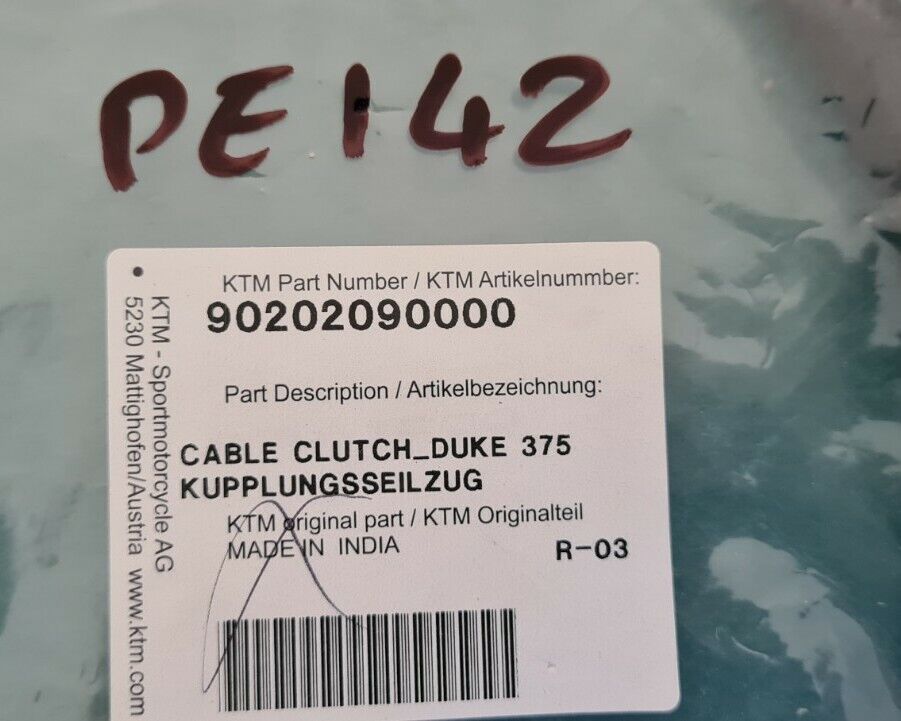 Câble embrayage ktm duke 90202090000 (code PE142)