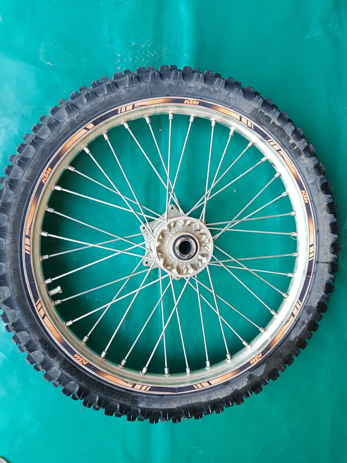 Roue avant complète avec pneu ok KTM 450 excf 2005