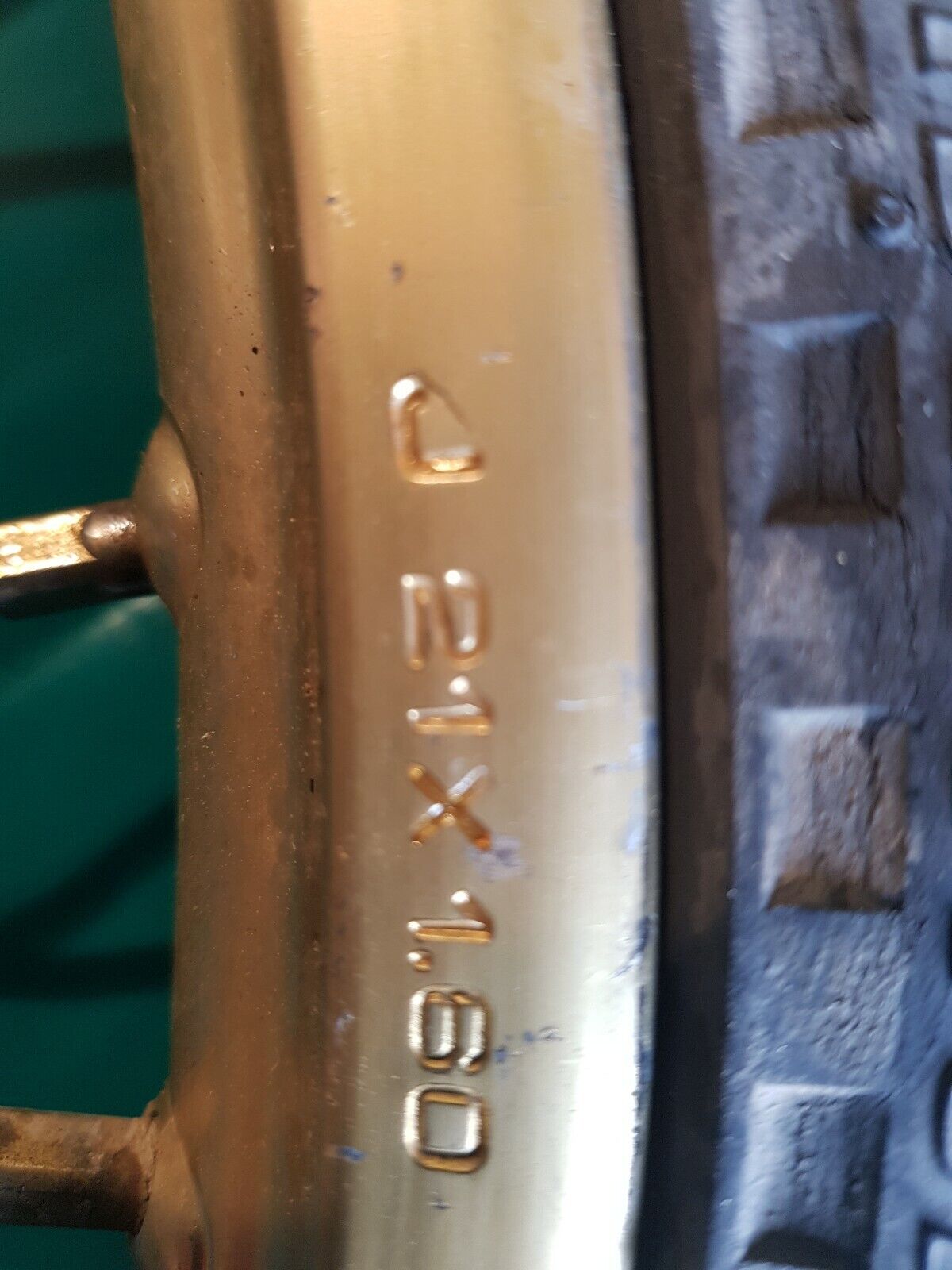 Roue avant complète YAMAHA 125 YZ de 1989