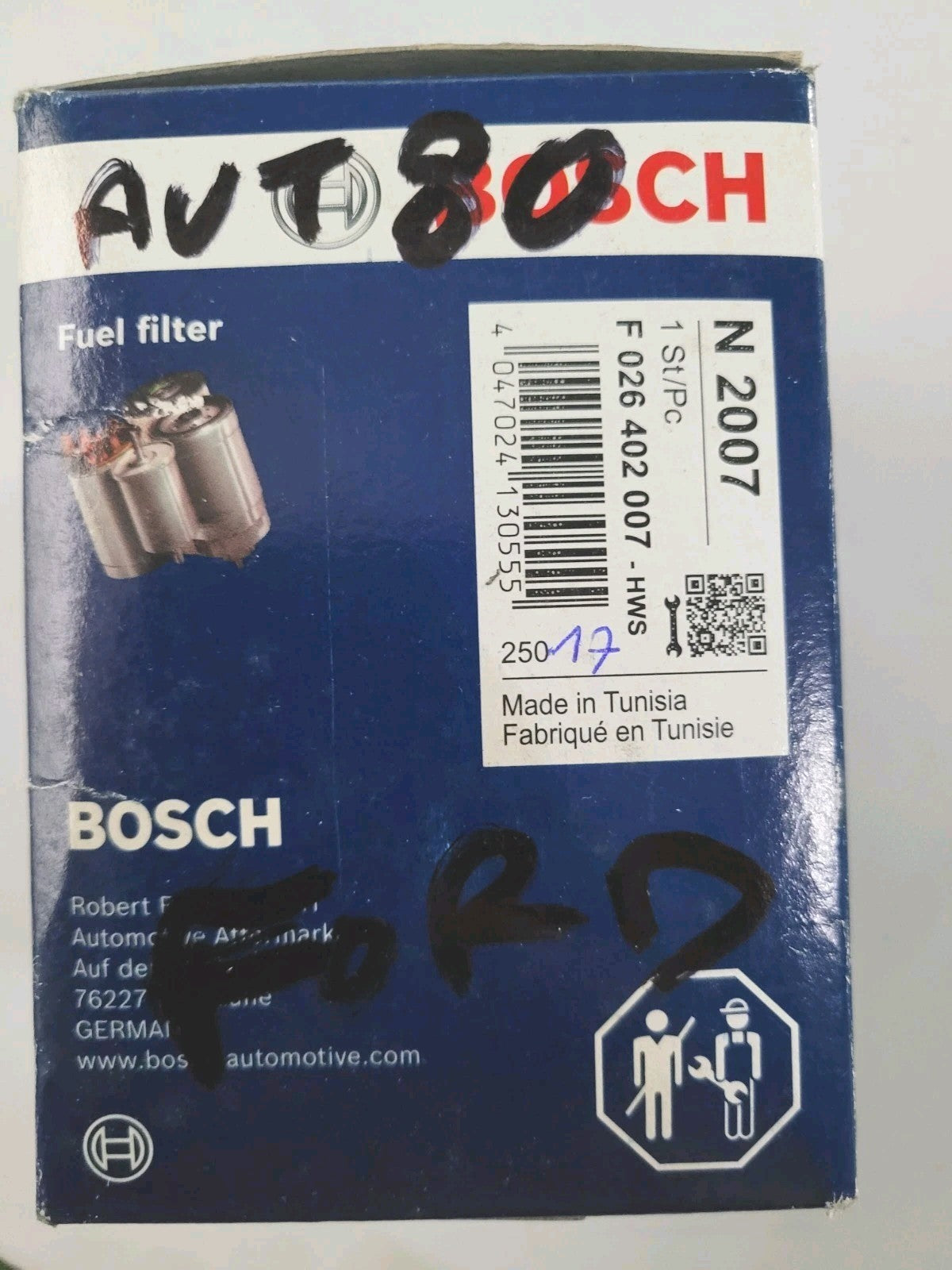 Filtre À Carburant Bosch Ford F026402007 (#AUT80)