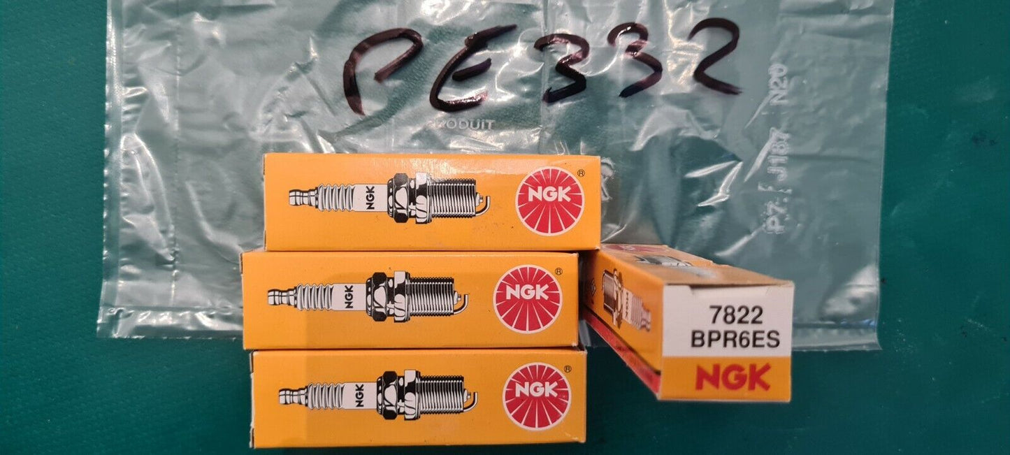 Lot de 4 bougies NGK bpr6es 7822 voir photo (PE332)
