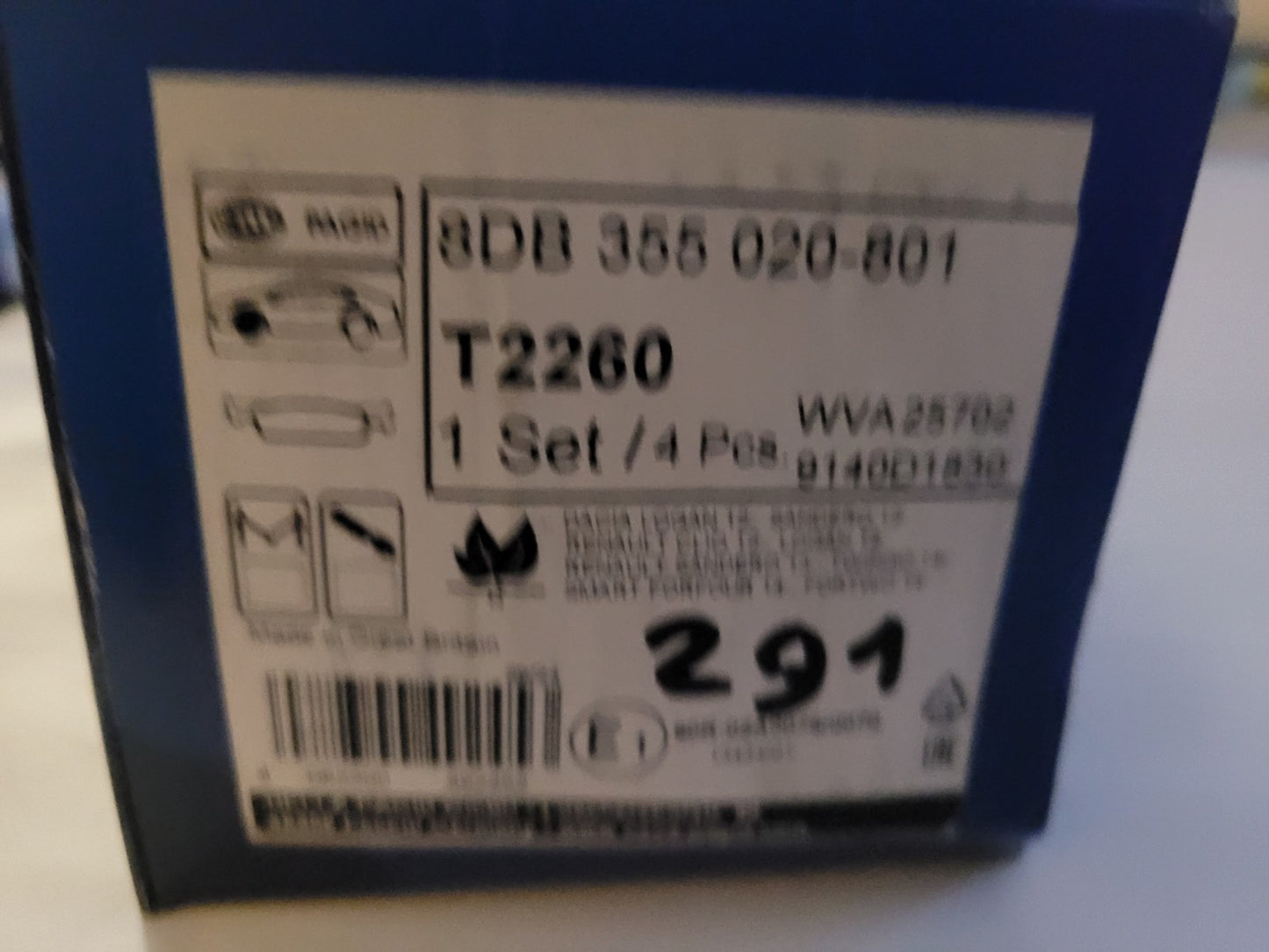 Jeu Plaquettes Av NEUF Mercedes Renault Dacia 4082300492453 (#AUT291)