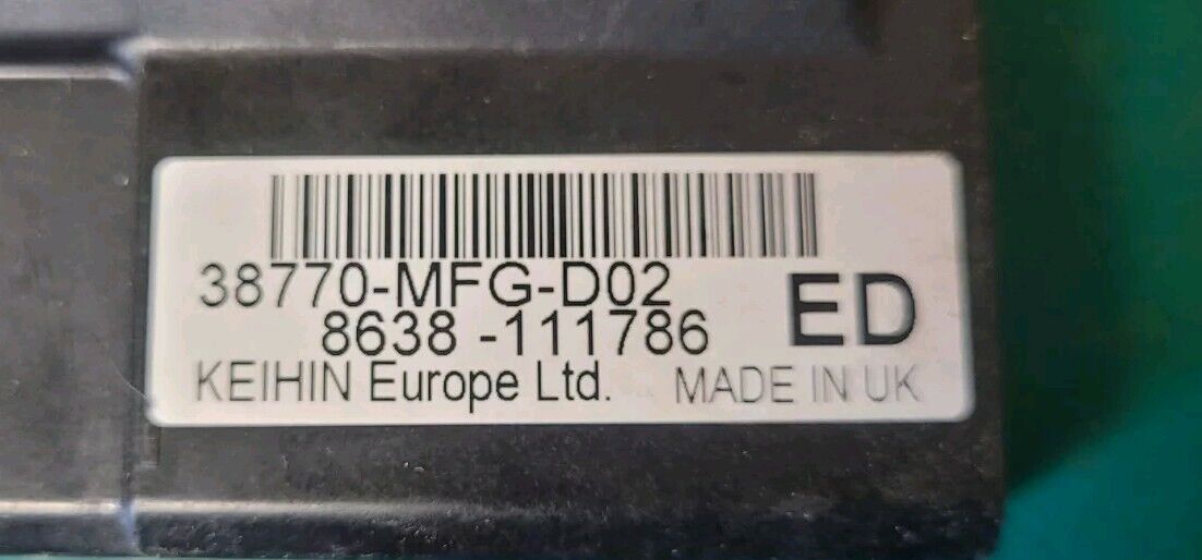 Cdi Ecu 38770mfgd02 8638111786 Honda 600 Hornet 2007 (#24489 )