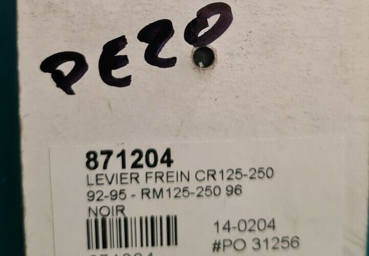 Levier frein Honda 125 250 cr 92 95 ... voir détail sur photo 2 (code PE20)