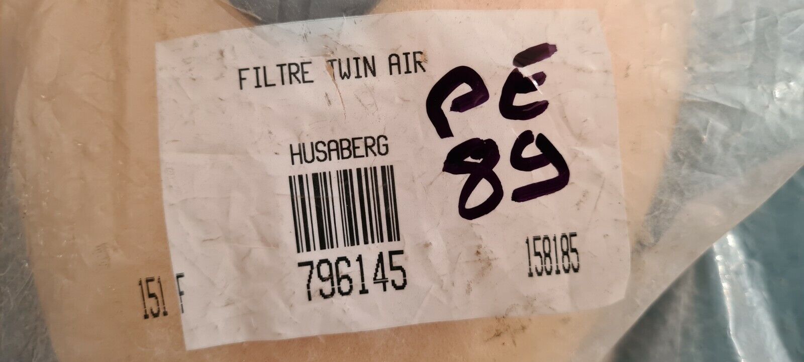 Filtre à air husaberg (code PE89)