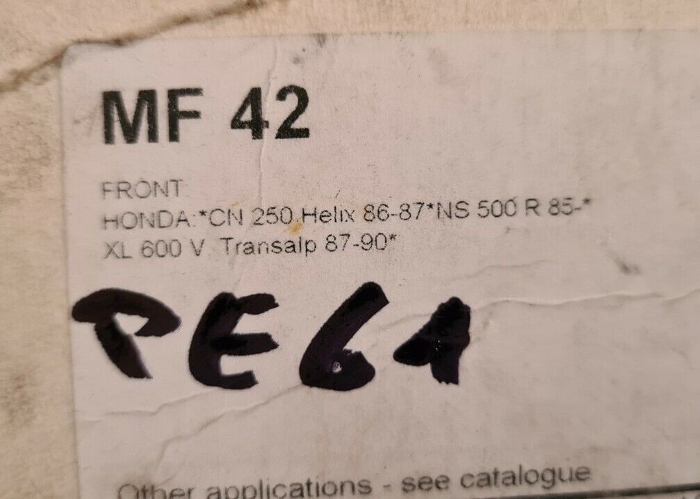 Plaquettes nsr 500 xl 600.. voir fiche détail sur photo 2 (code PE61)