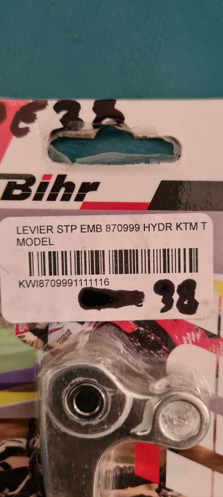 Levier embrayage hydraulique KTM .. voir détail sur photo 2 (code PE38)