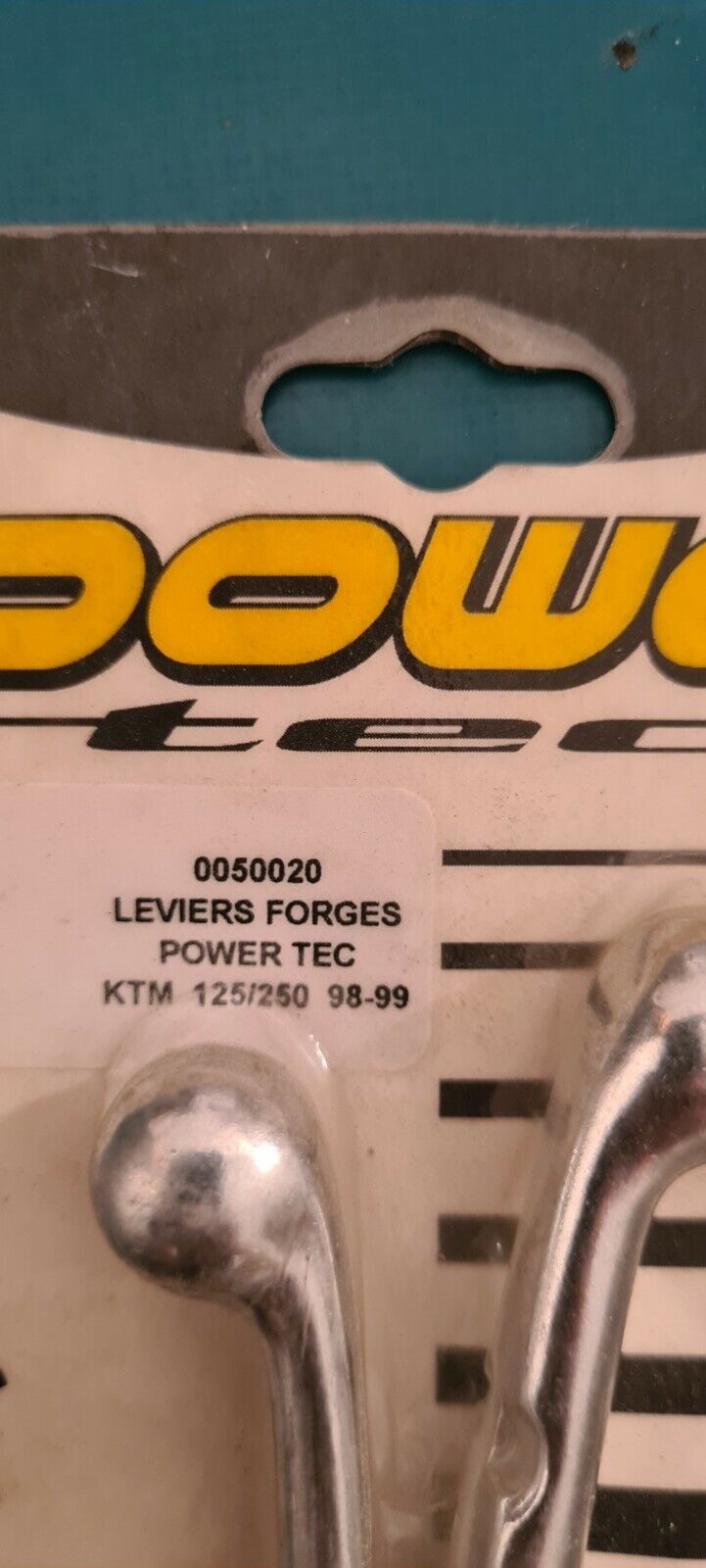 Paire Leviers KTM sx 125 250 98 99... voir détail sur photo 2 (code PE14)
