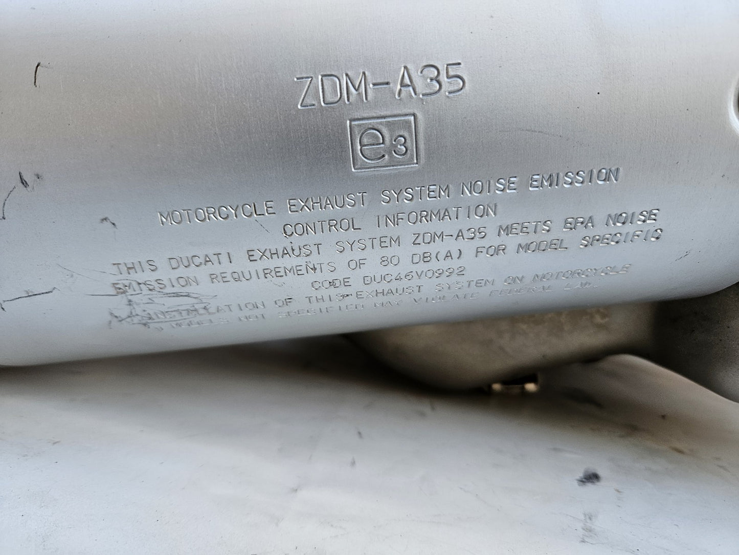Silencieux D'origine Ducati 1000 Ds Multistrada (#24958)