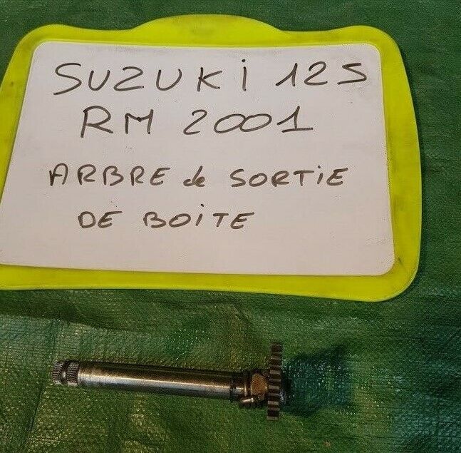Arbre de sortie de boite à vitesses avec ressort SUZUKI RM 125 de 2001