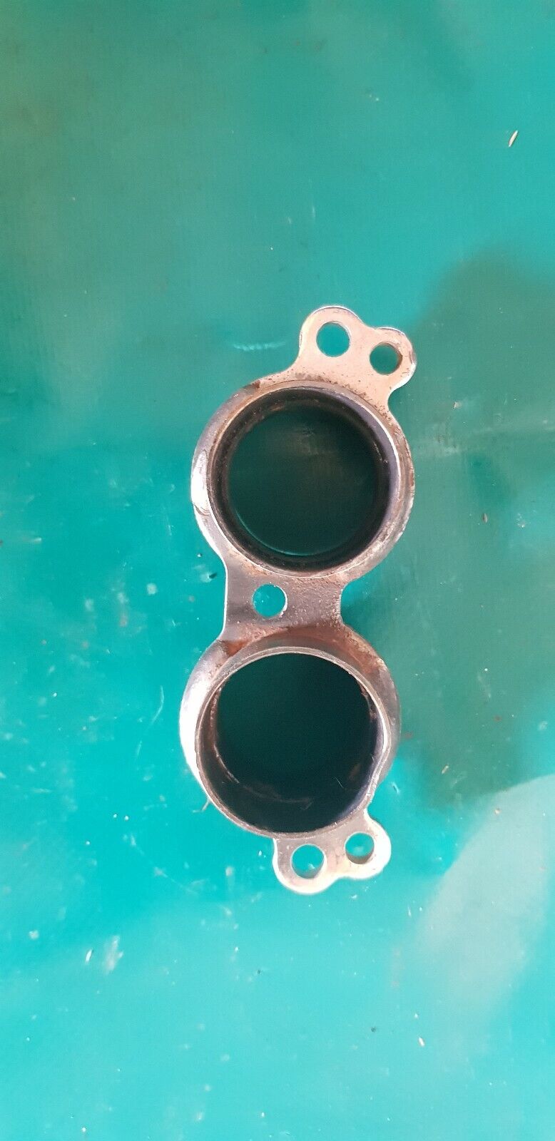 Sorties d'échappements niveau cylindre KTM 400 exc F 2002