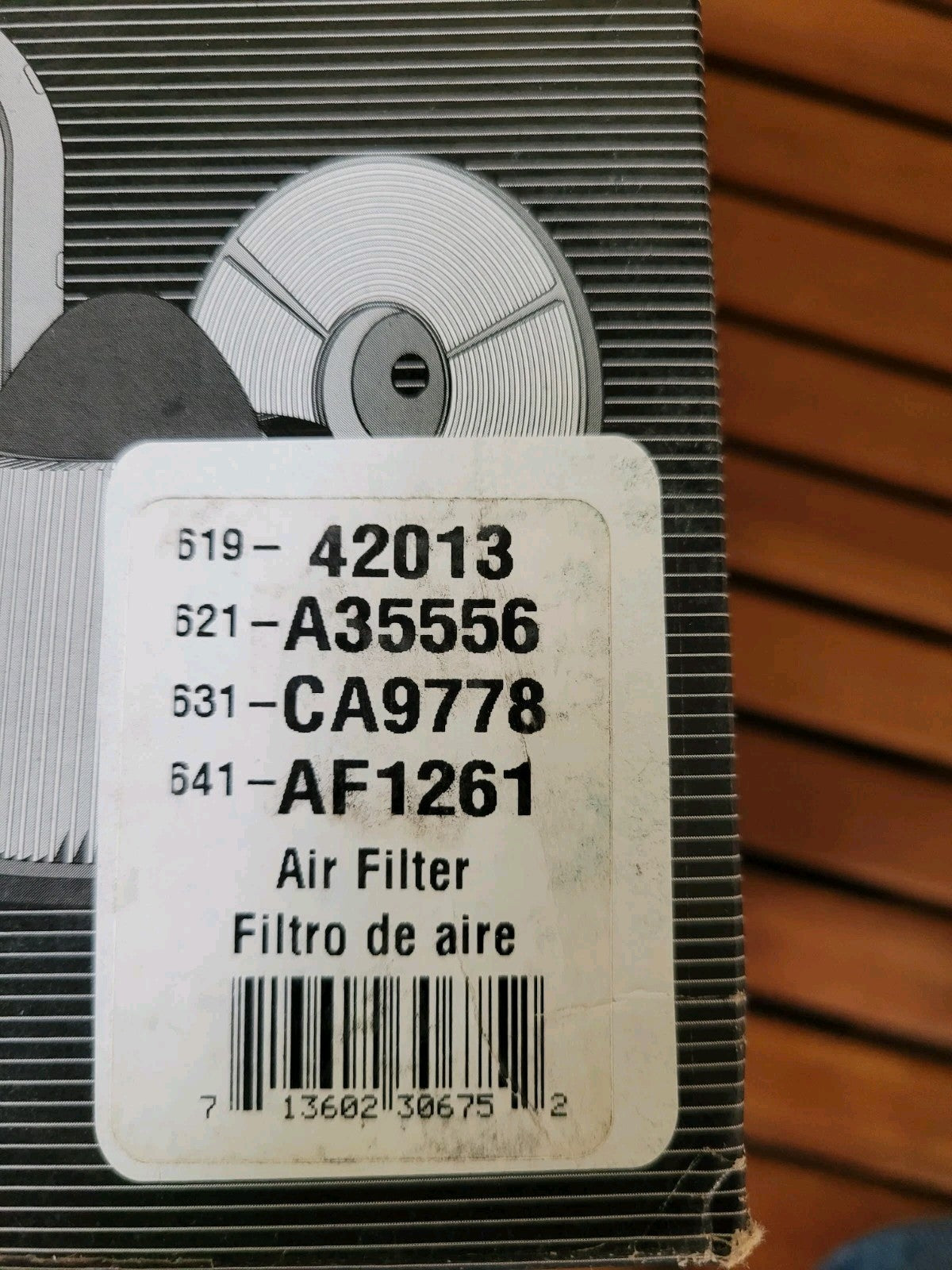 Filtre À Air (Motorisation 220cv) HUMMER H3 3.5 2006 07 08 09 10 (# ch6 )