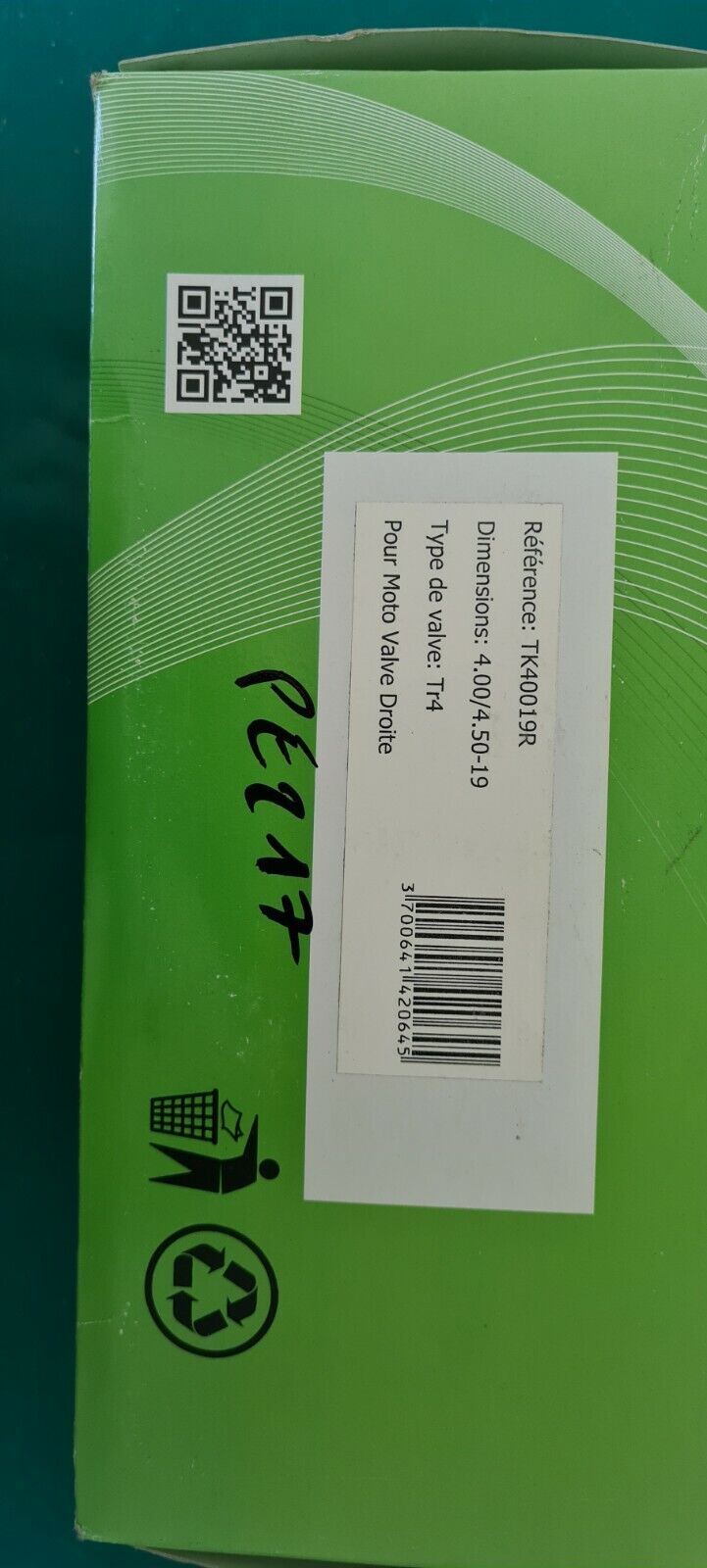 Chambre à air 4/ 450 19 (code PE217)