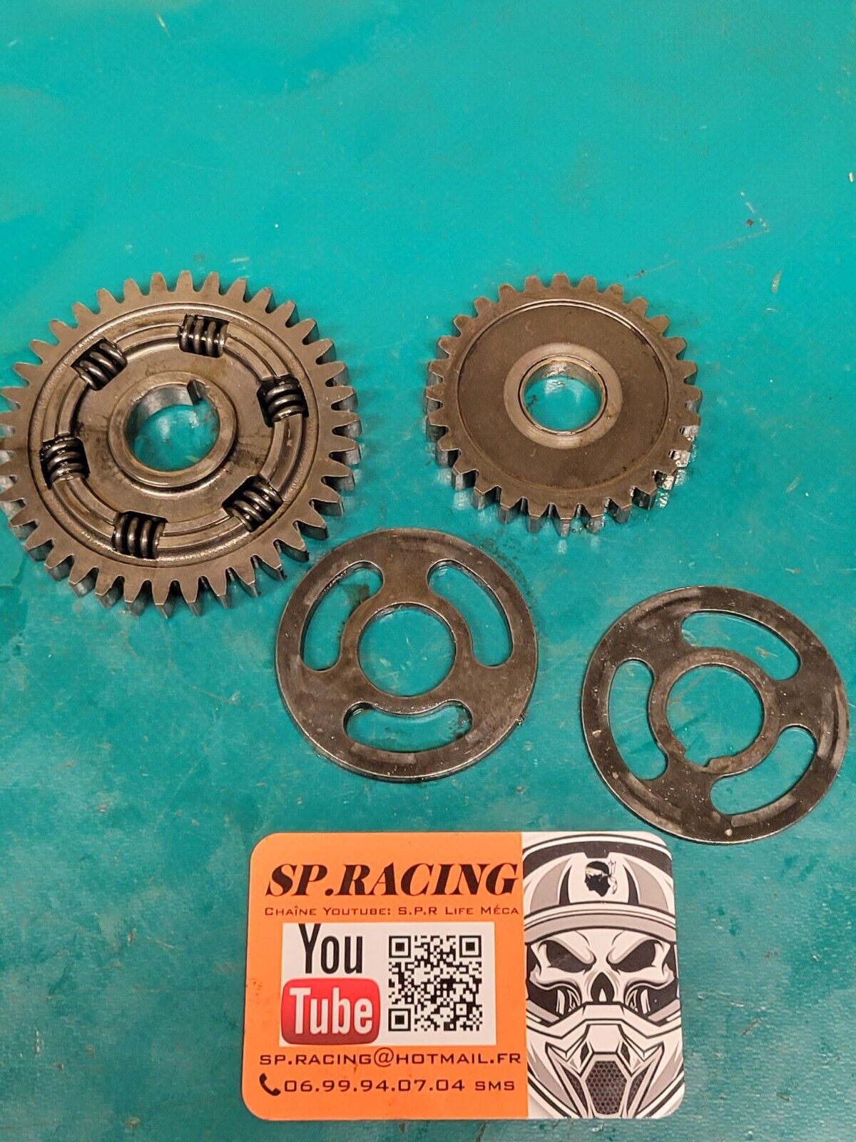 engrenage renvoi rocher vers cloche Yamaha 125 XT 12V 3YU 1993 (Rf #23431)