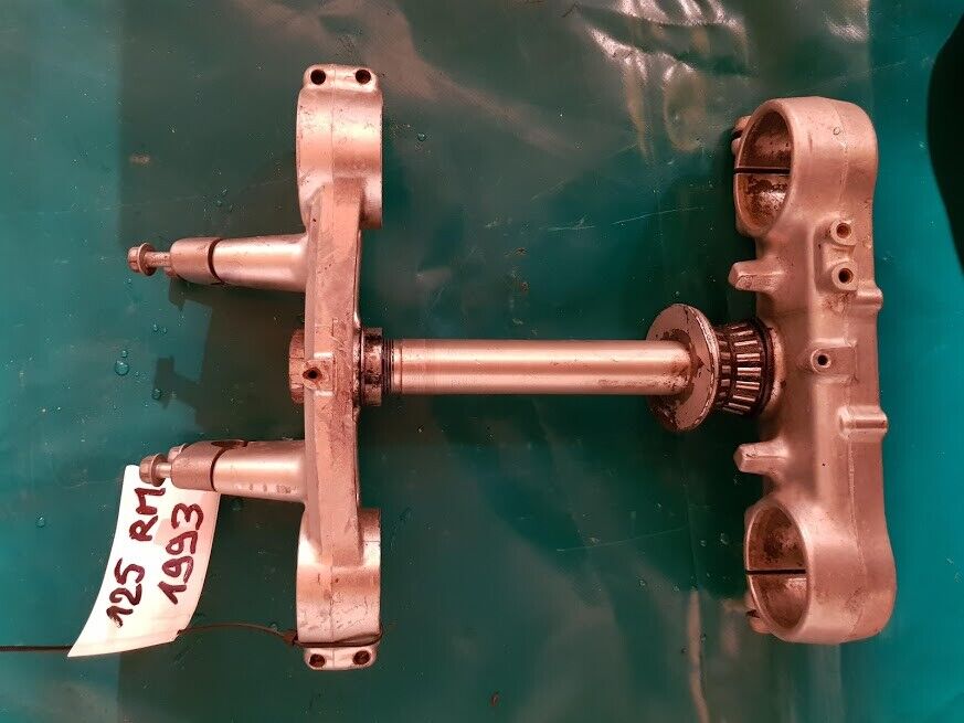 T de fourche avec pontets de guidon SUZUKI 125 RM de 1993