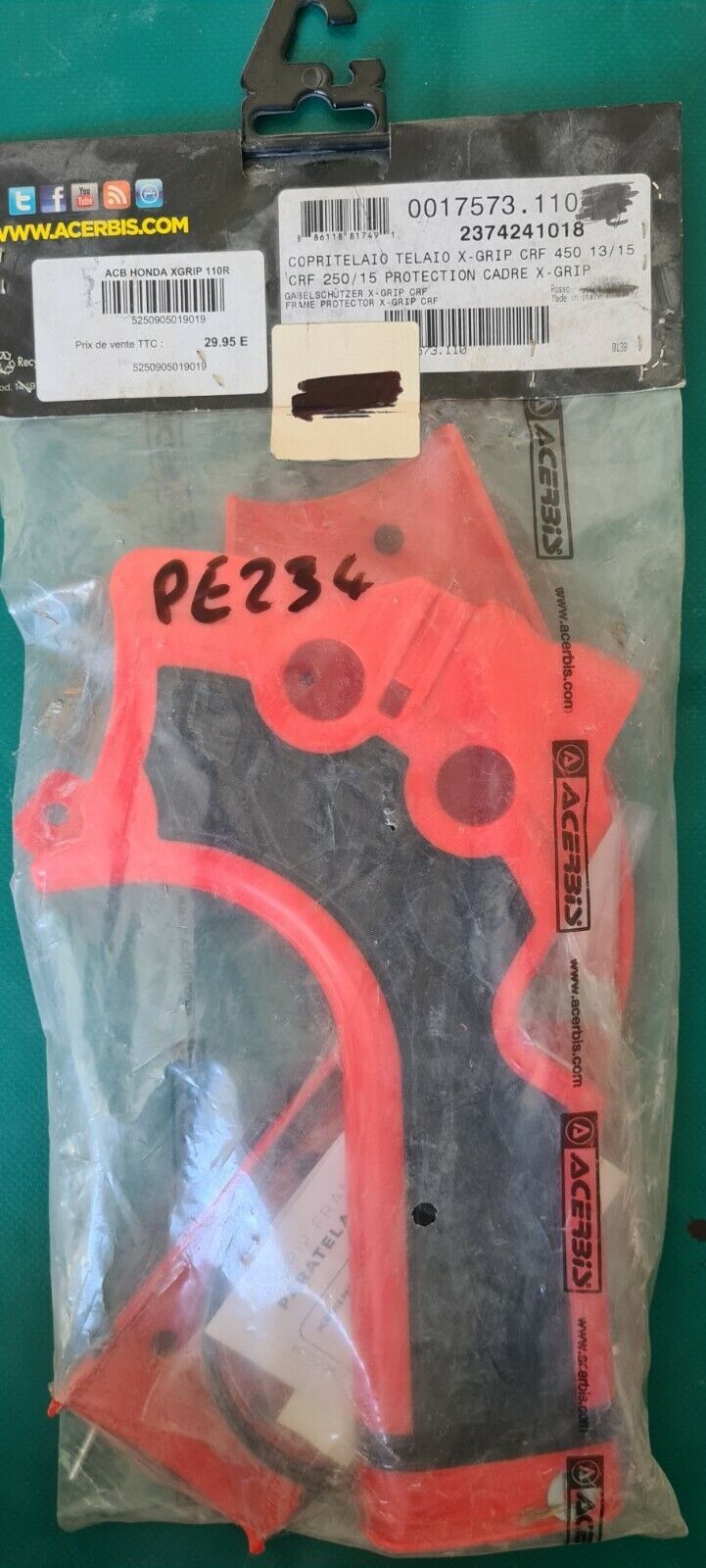 Protège cadre 250 CRF 2015 Acerbis Honda (code PE234)