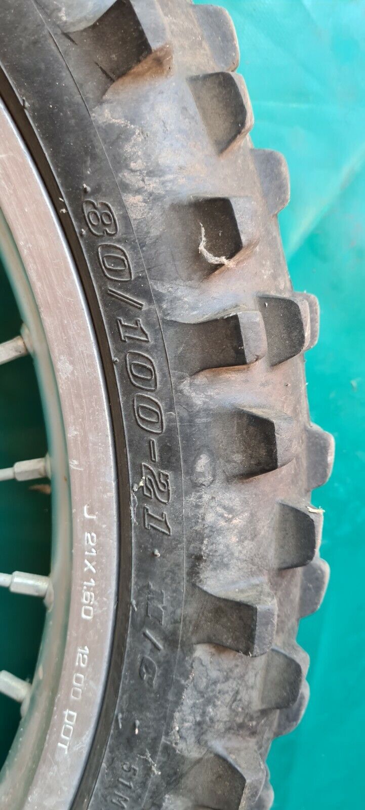 Roues avant avec pneu disque 450 VOR 2000