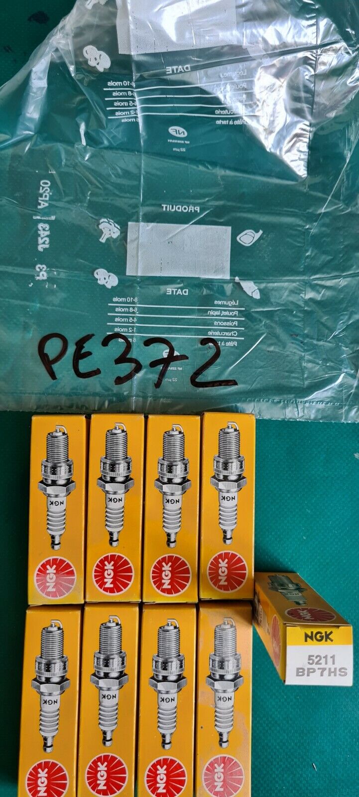 Lot de 9 bougies NGK bp7hs 5211 voir photo (PE372)