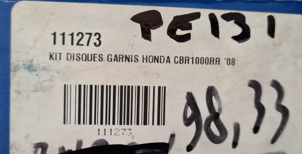 Embrayage disque lisses et garnis Honda CBR 1000 RR 08 (code PE131)