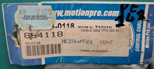 Câble de gaz Yamaha blaster YfS 88 00 (code PE148)