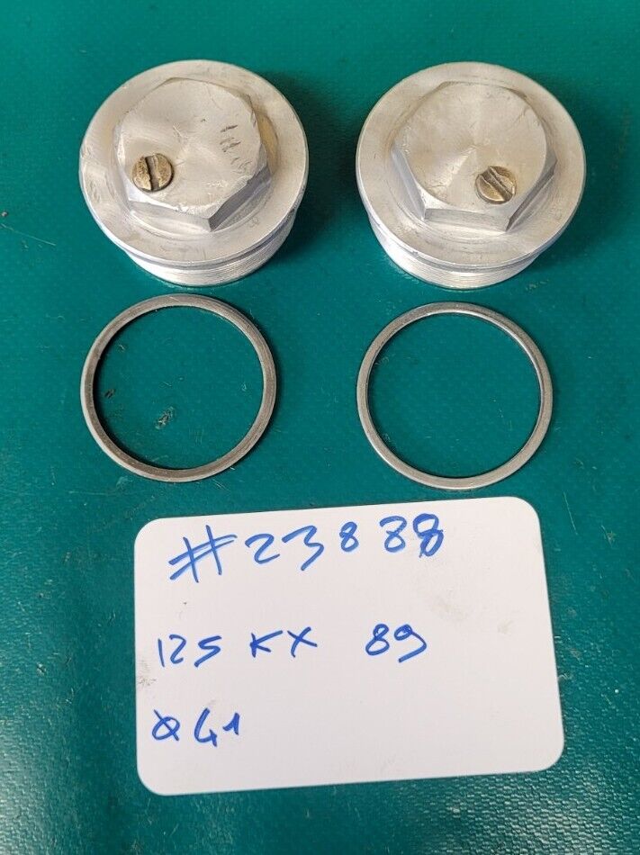 Bouchons De Fourche Superieur (Fourche Tube D41) 125 KX 1989 Kxfe (23888)