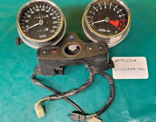 Compteur Et Compte Tours Tableau de Bord Eliminator ZL 600 1996 (24318 )