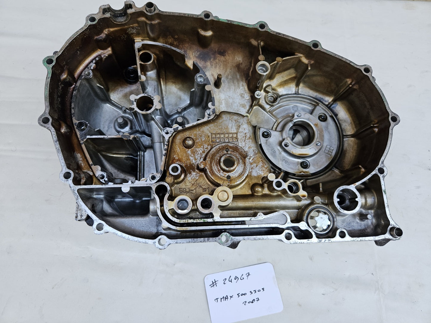 Carter Moteur Coté Allumage Yamaha 500 Tmax 2007 SJ05 (#24967)