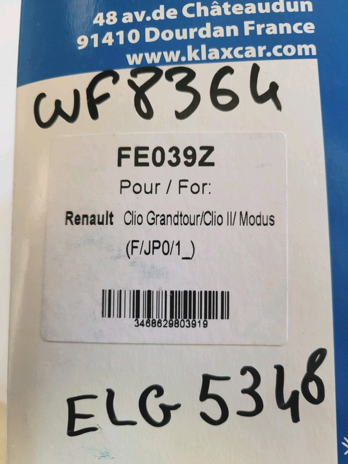 Filtre À Carburant Klaxcar Renault Clio Modus Fe039z Wf8364 (#AUT163)