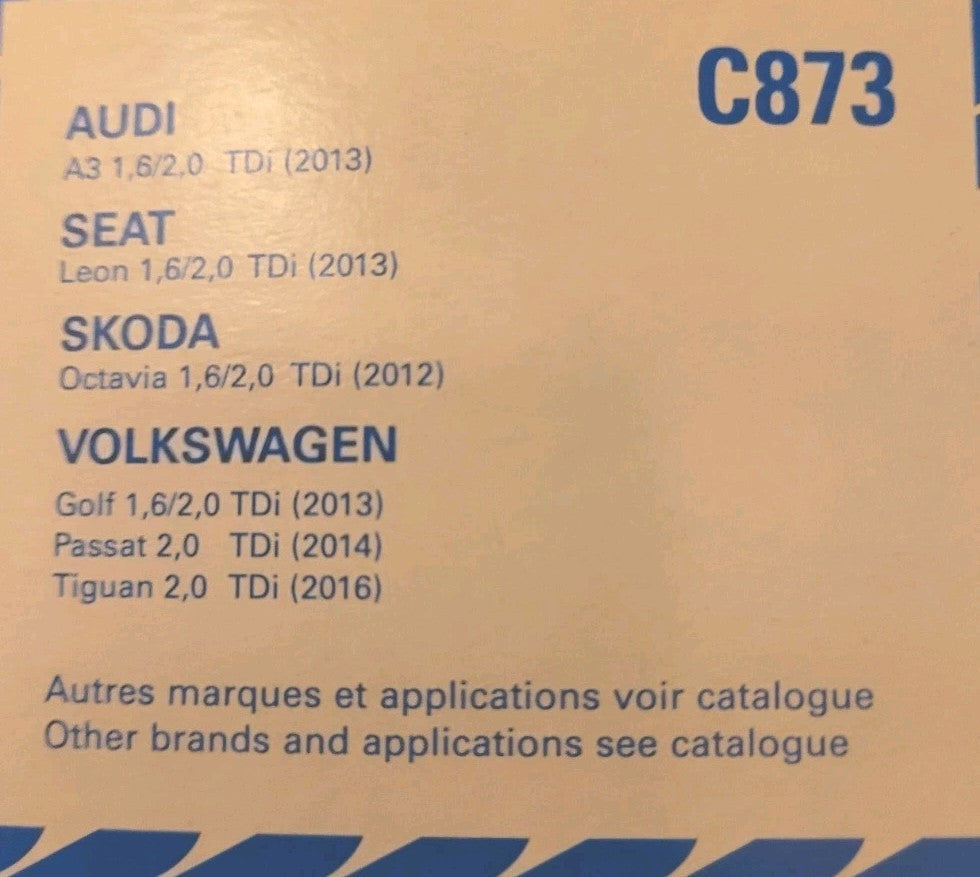 Filtre À Carburant Purflux Volkswagen Audi Tdi C873 Wf8512 Elg5473 (#AUT100)