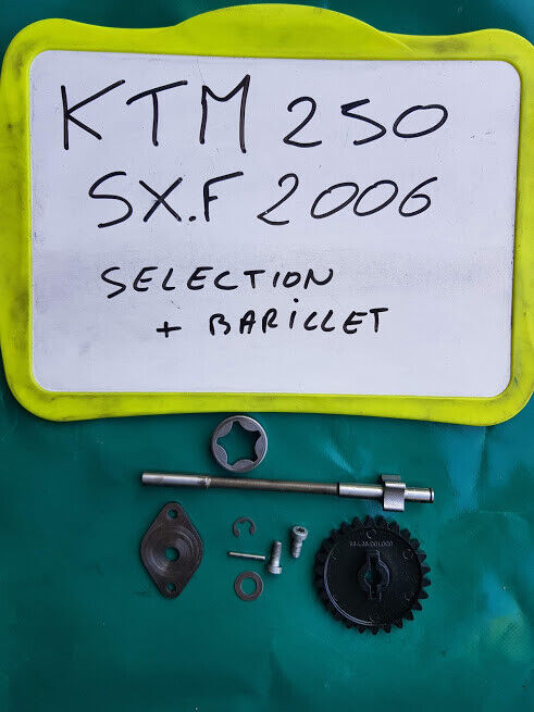 Sélection boite à vitesses + barillet avec engrenage KTM 250 SXF de 2006