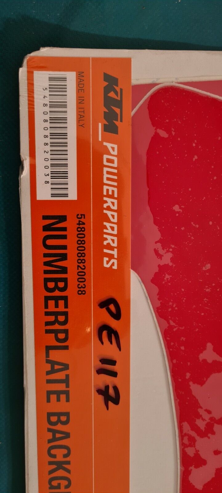 Kit fond de plaque KTM sx 2002 à 2005 (code PE117)