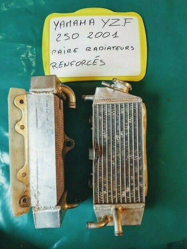 Radiateurs renforcés (la paire) avec écopes d'air YAMAHA 250 YZF de 2001