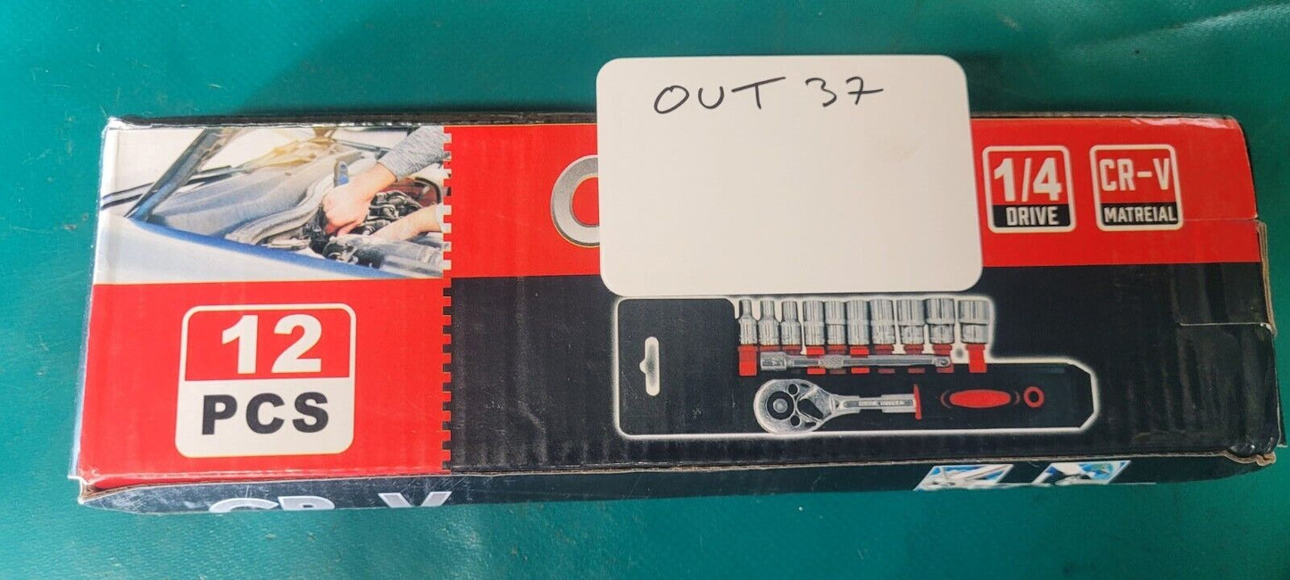 Kit De Cliquet 1/4 12pieces NEUF outil ( Out37 )