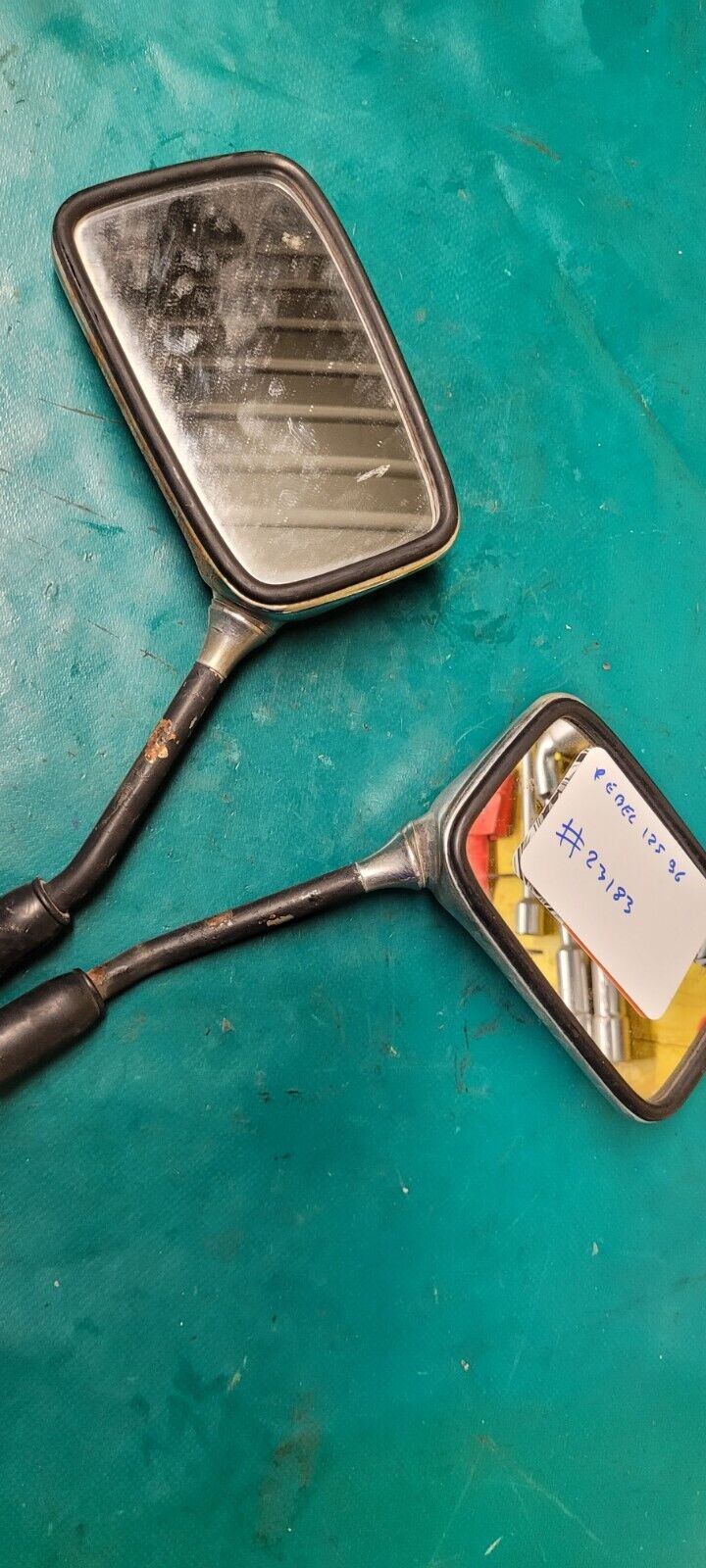 Jeu De Rétroviseurs (Chrome Rayé) 125 HONDA rebel 1996 (Rf #23183)