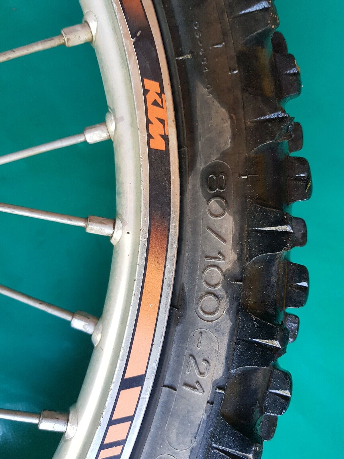 Roue avant complète avec pneu ok KTM 450 excf 2005