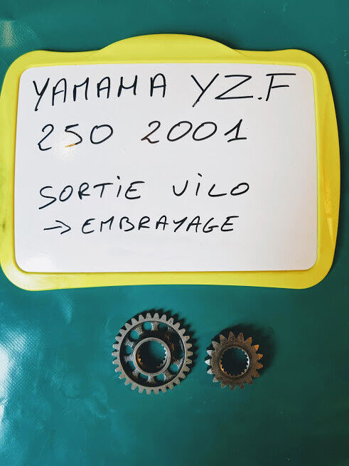 Engrenages vilebrequin vers embrayage YAMAHA 250 YZF de 2001
