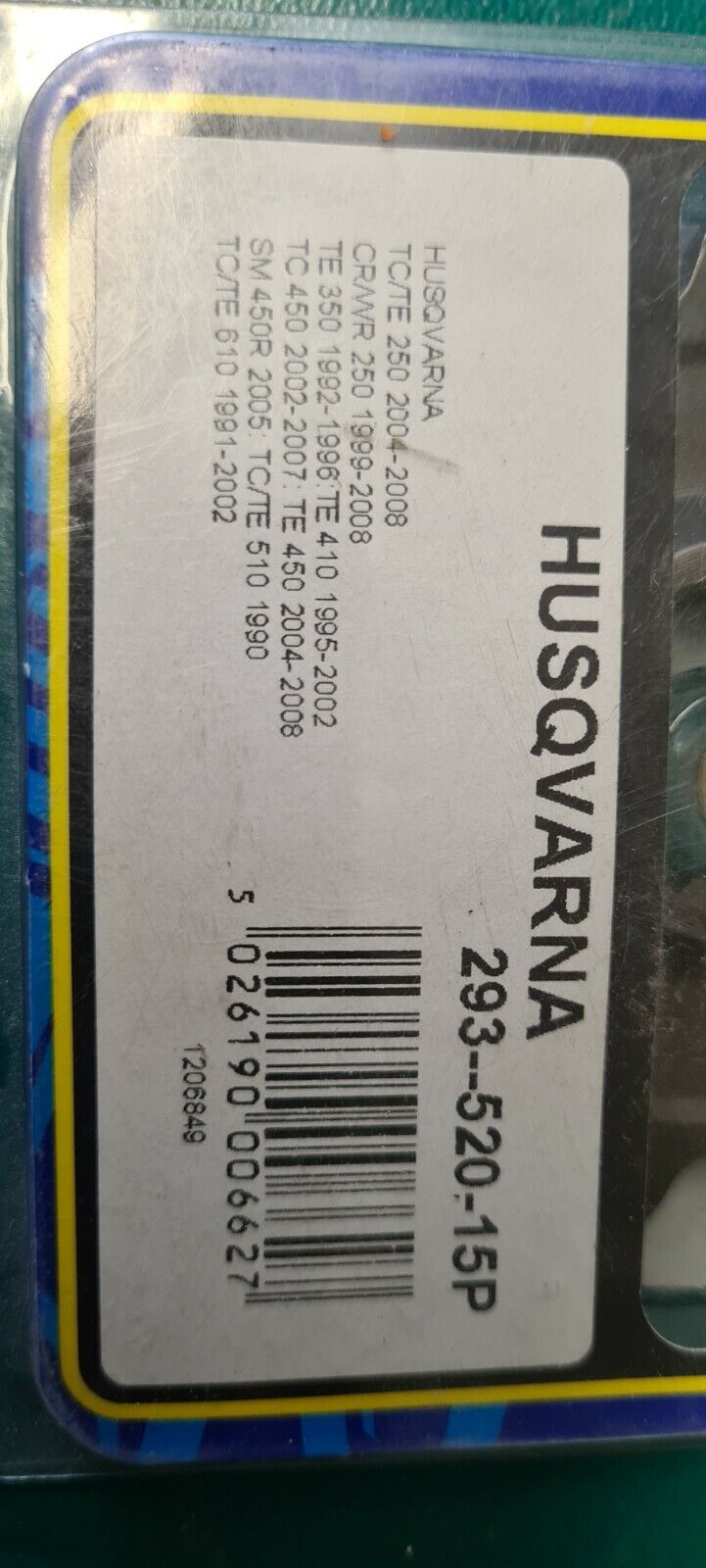 Union Husqvarna TC te WR SM voir années (code PE257)