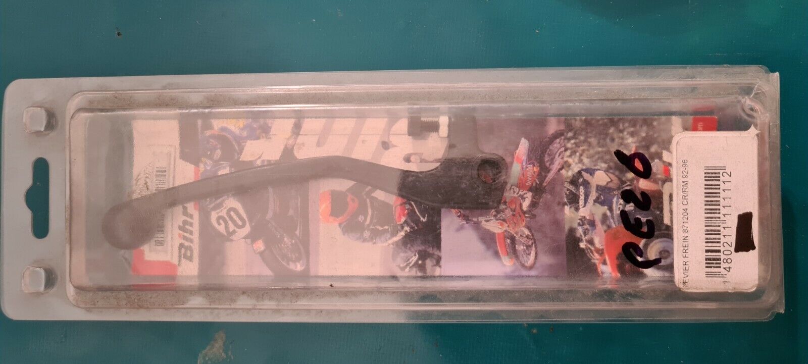 Levier frein Honda 125 250 cr 92 95. voir détail sur photo 2 (code PE26)