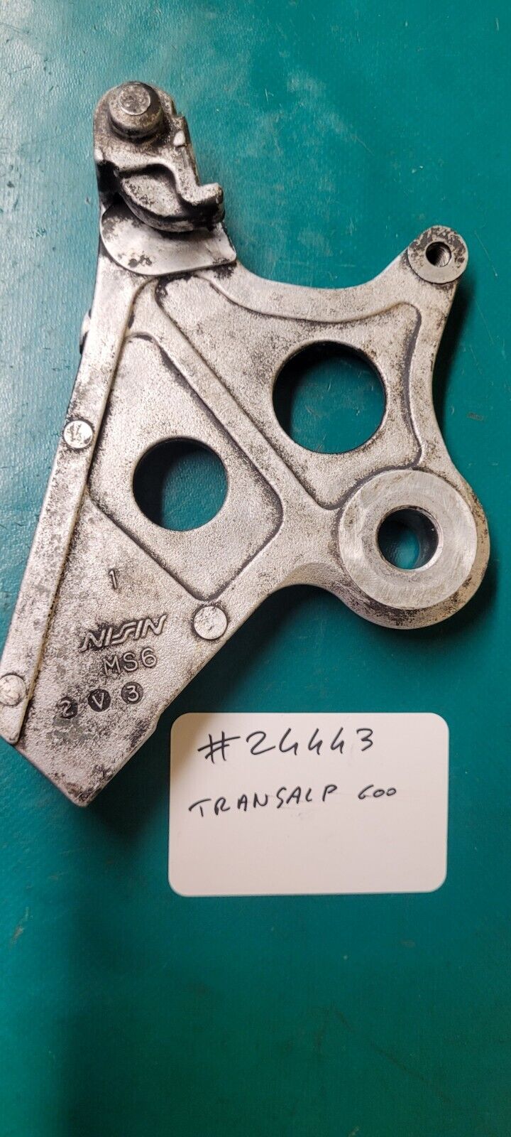 Patte De Fixation D'étrier De Frein Arrière Nissin 600 Transalp 1993 (#24443 )