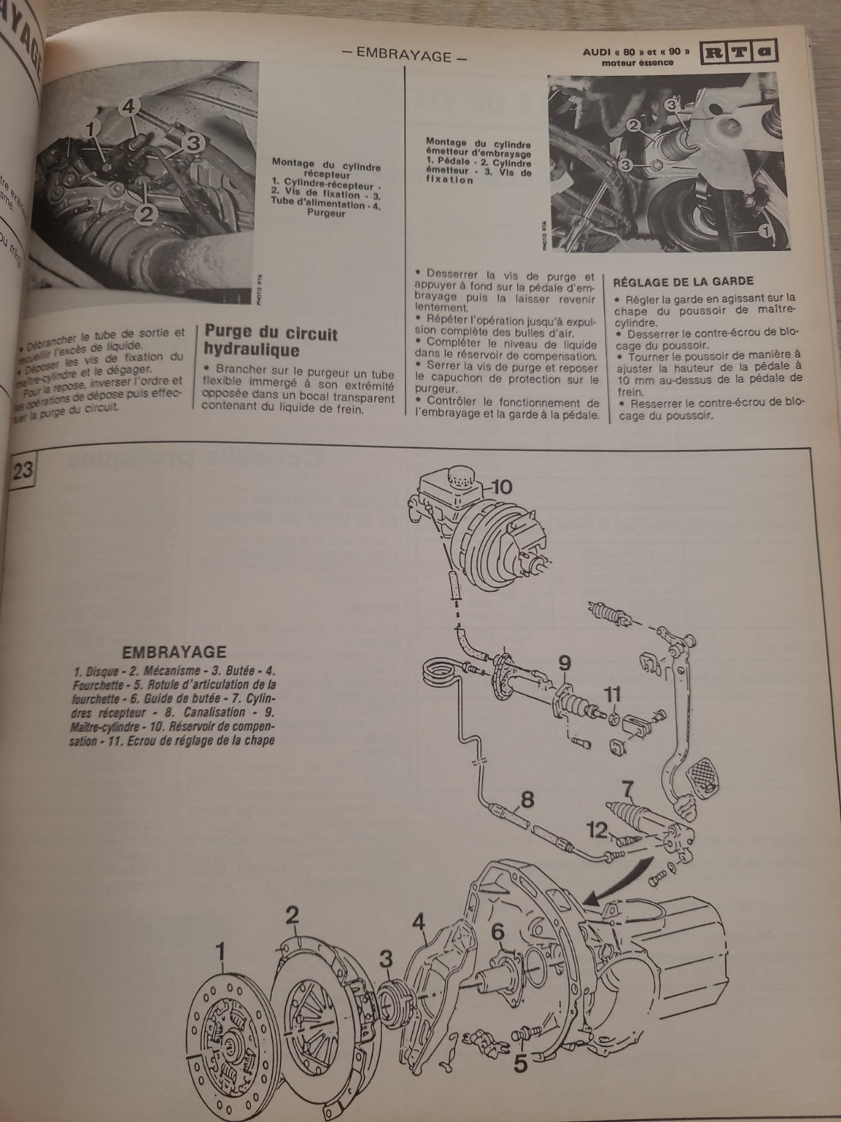 RTA Revue Technique Automobile Audi 80 Et 90 Essence 1988 (Liv221)