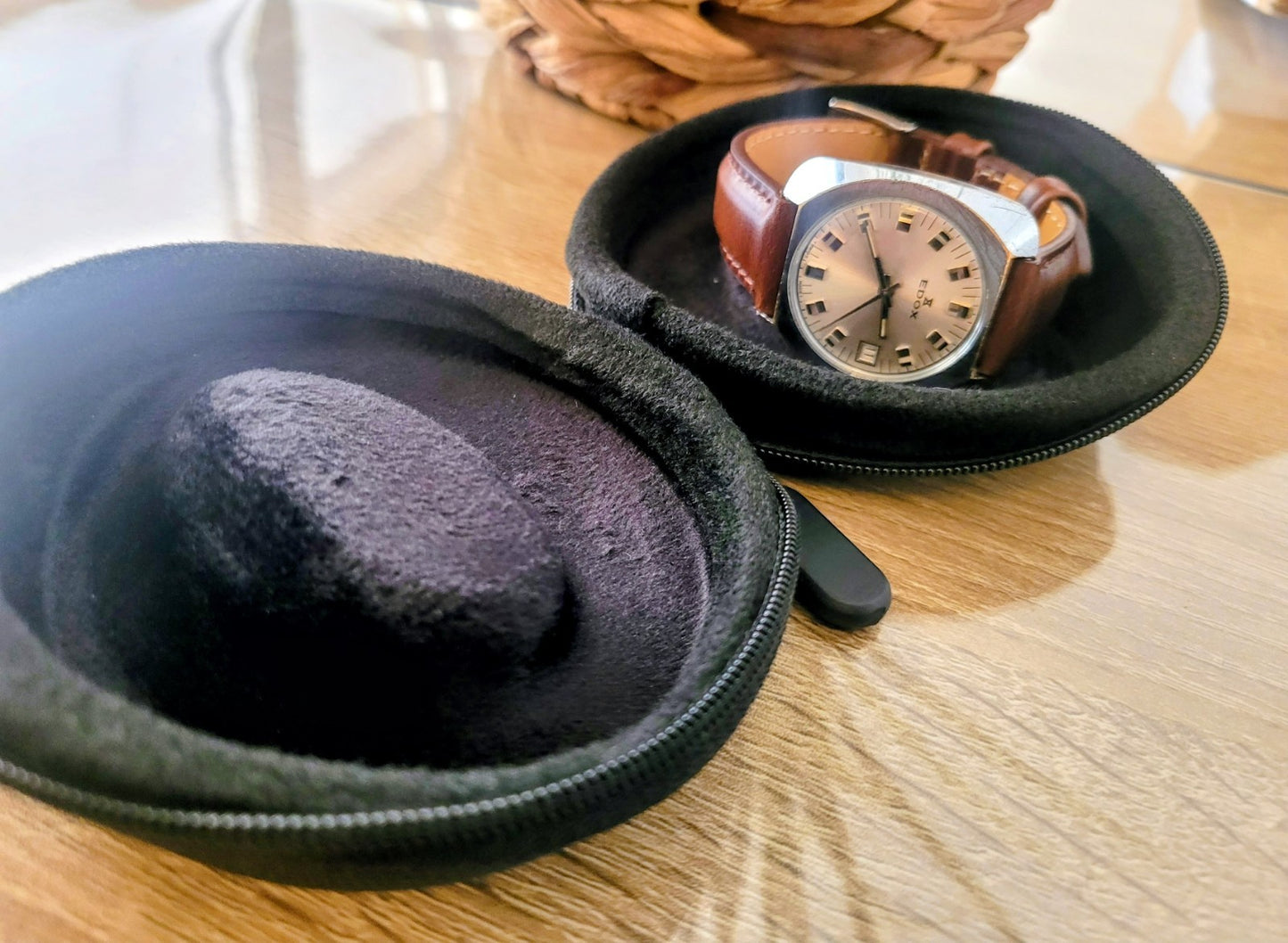 EDOX homme montre mécanique collection rare et Superbe, patinée (Bij 9)