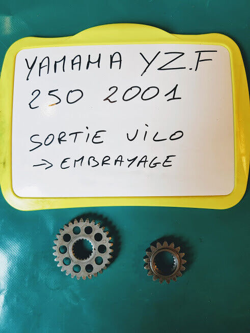 Engrenages vilebrequin vers embrayage YAMAHA 250 YZF de 2001