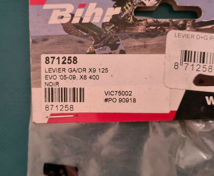 Levier de frein x9 125 x8... voir détail sur photo 2 (code PE11)