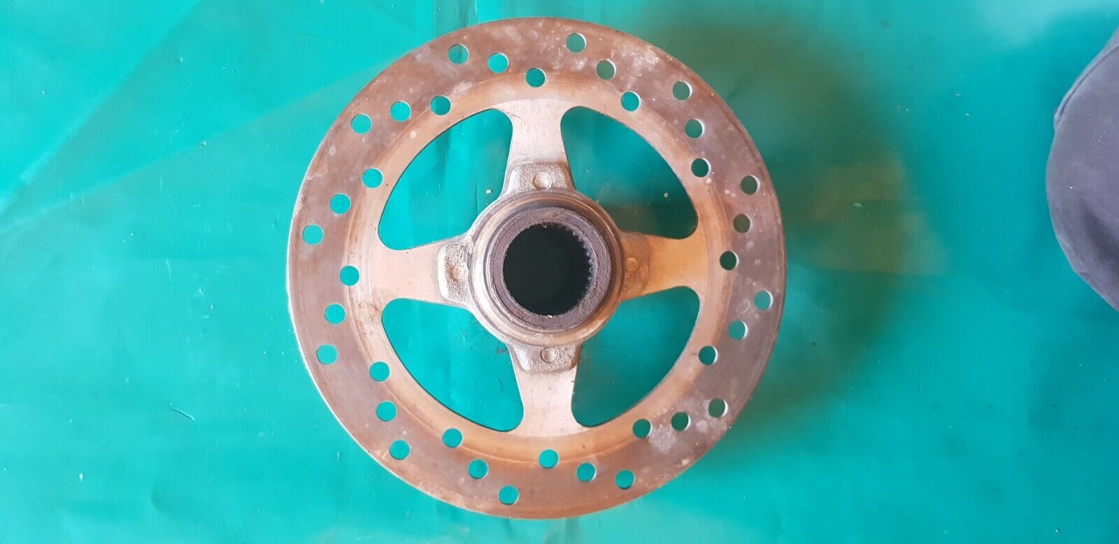 Porte disque arrière avec disque 250 raptor Yamaha 2007