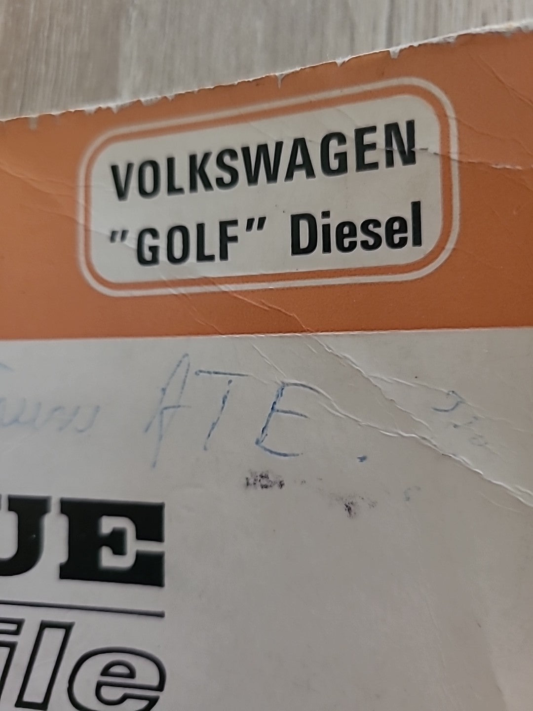 Revue Technique GOLF 1 DIESEL de 66 pages (Liv51)