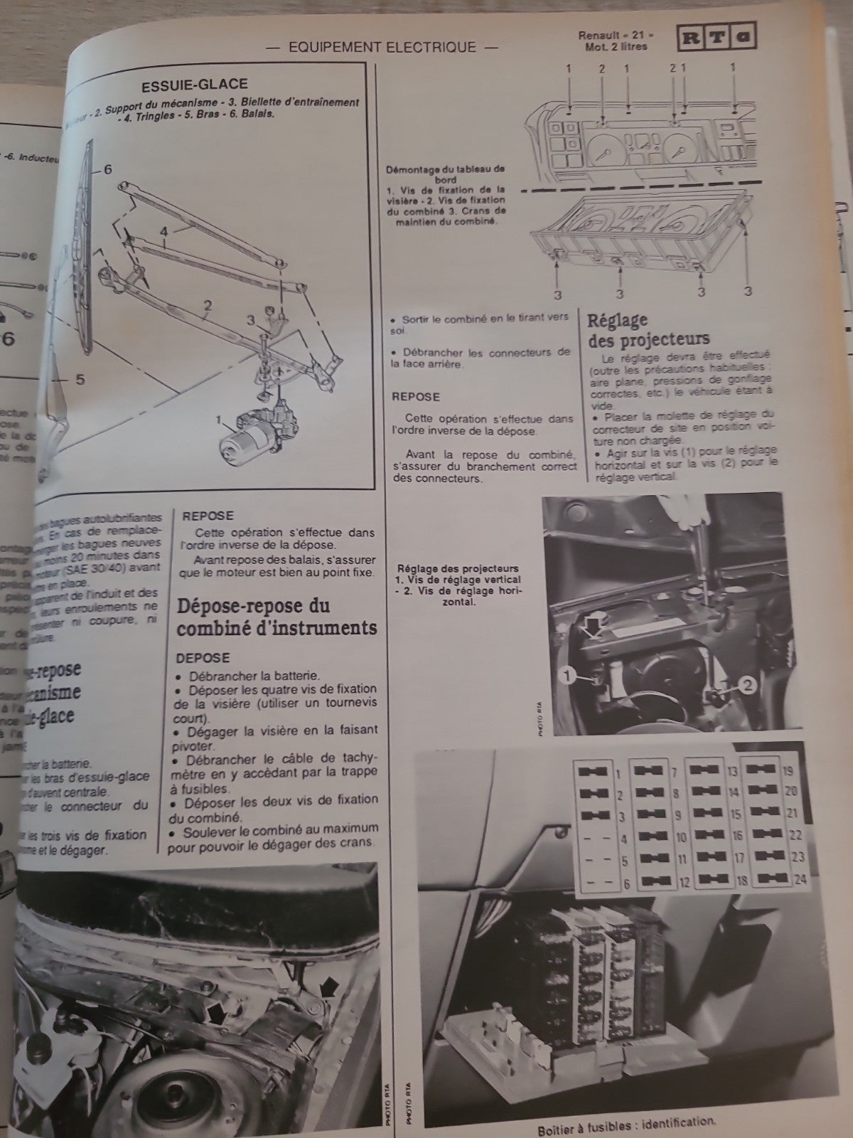 RTA Revue Technique Automobile Renault 21 1989 (Liv215)