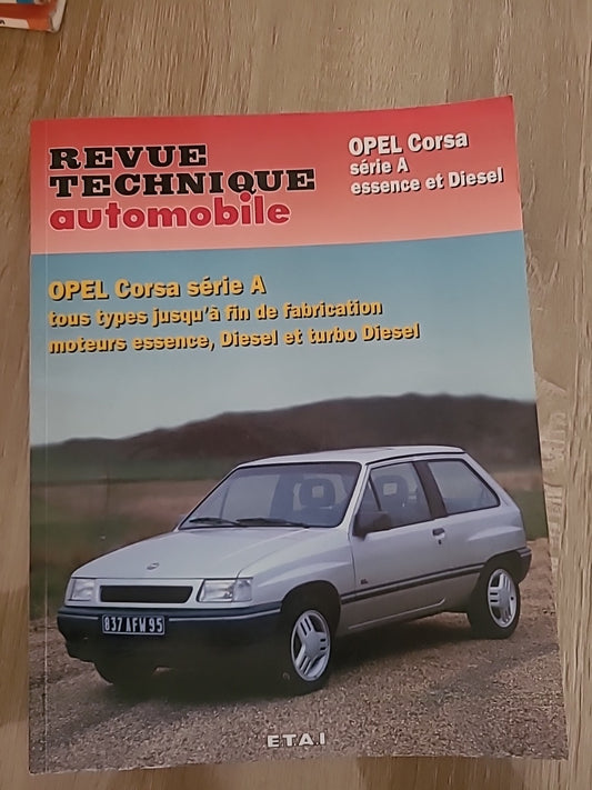 Revue Technique OPEL CORSA A  RTA de 70 pages (Liv36)